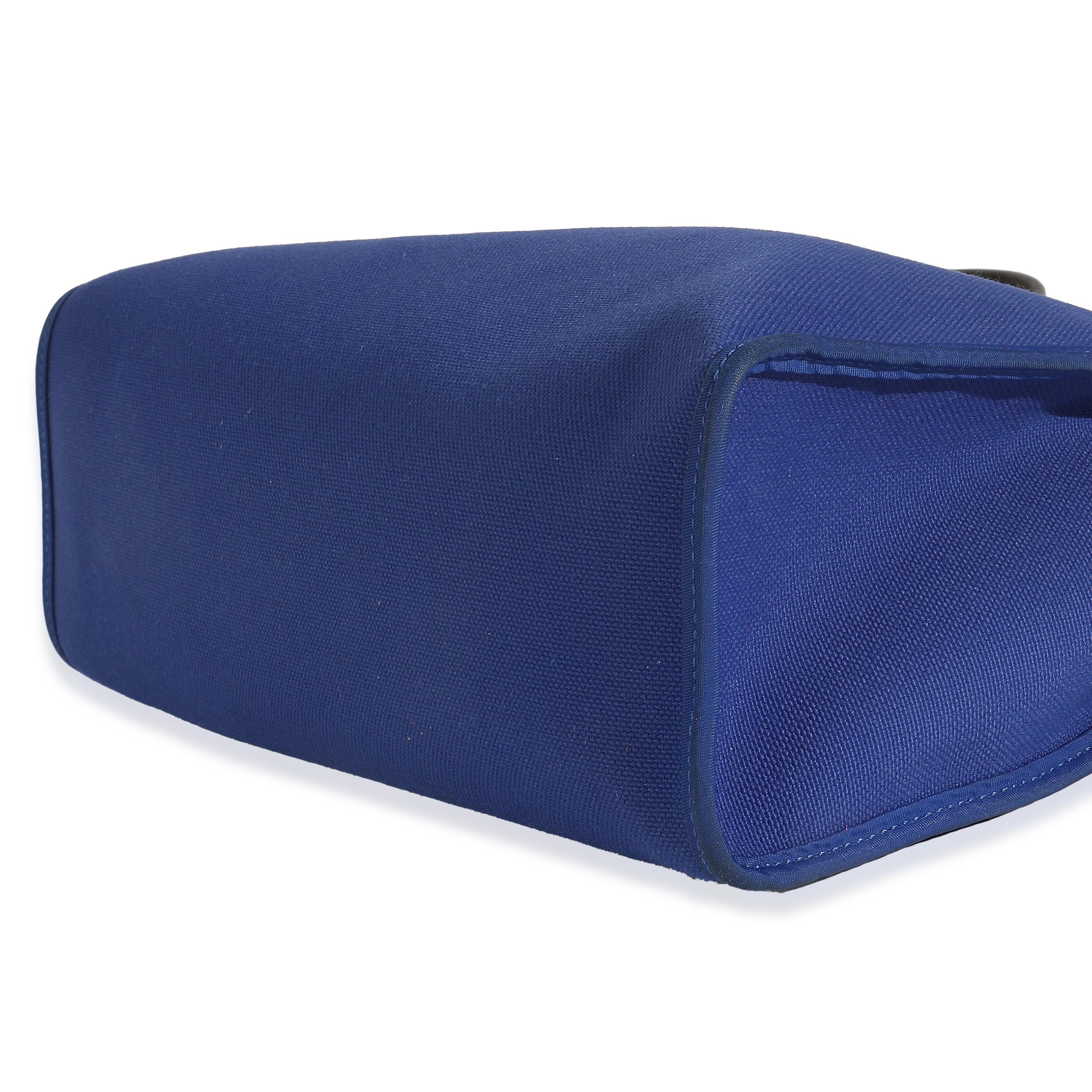 Hermès Bleu Electrique Bleu Saphir Militaire Vache Hunter Herbag Zip 31 PHW en vente 2