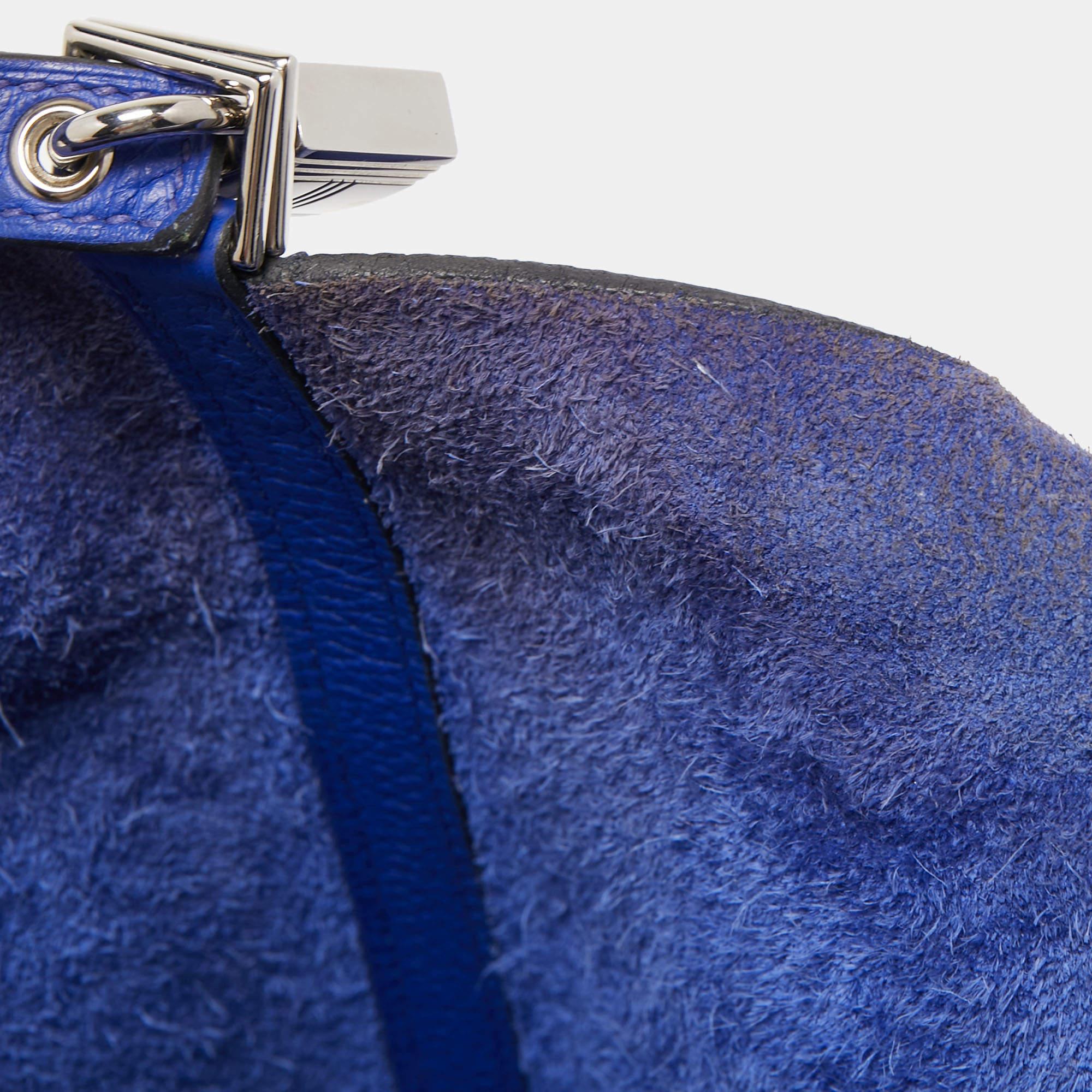 Hermes Bleu Electrique Taurillon Clemence Leather Picotin Lock 22 Bag 1