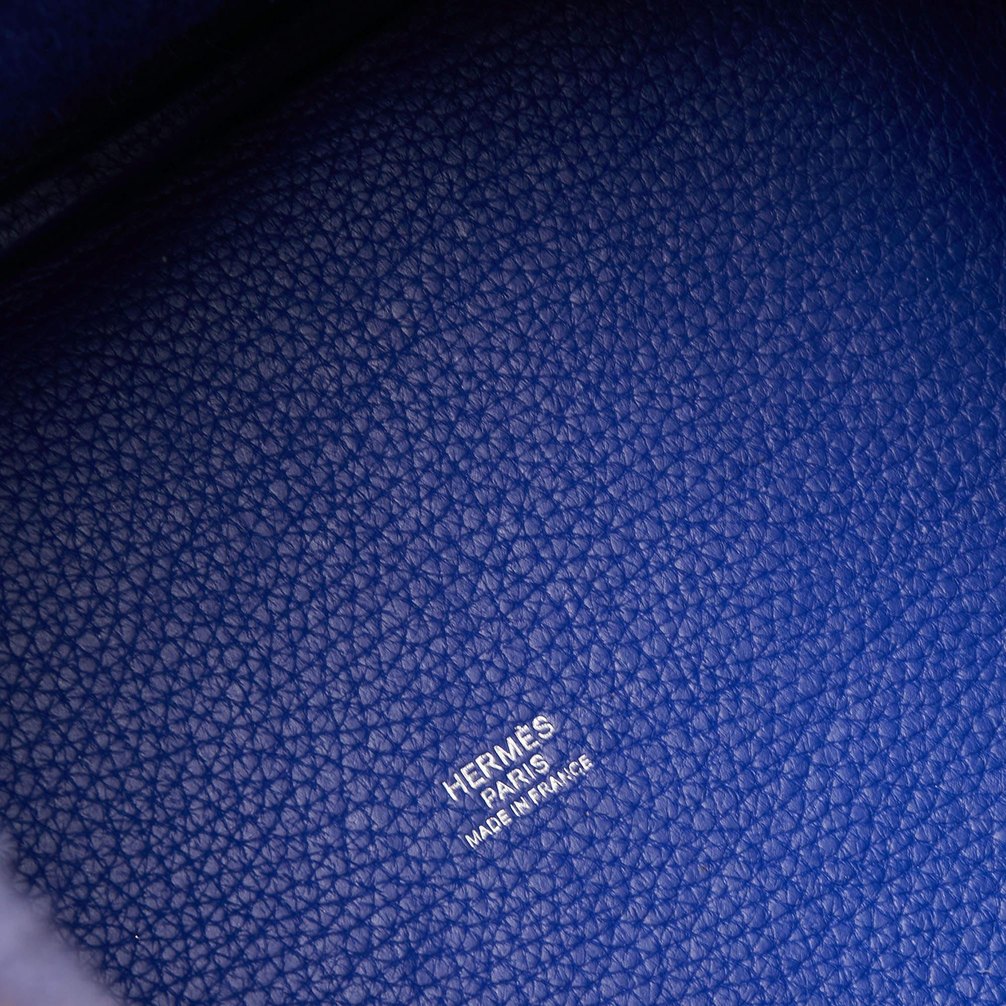 Hermes Bleu Electrique Taurillon Clemence Leather Picotin Lock 22 Bag 3