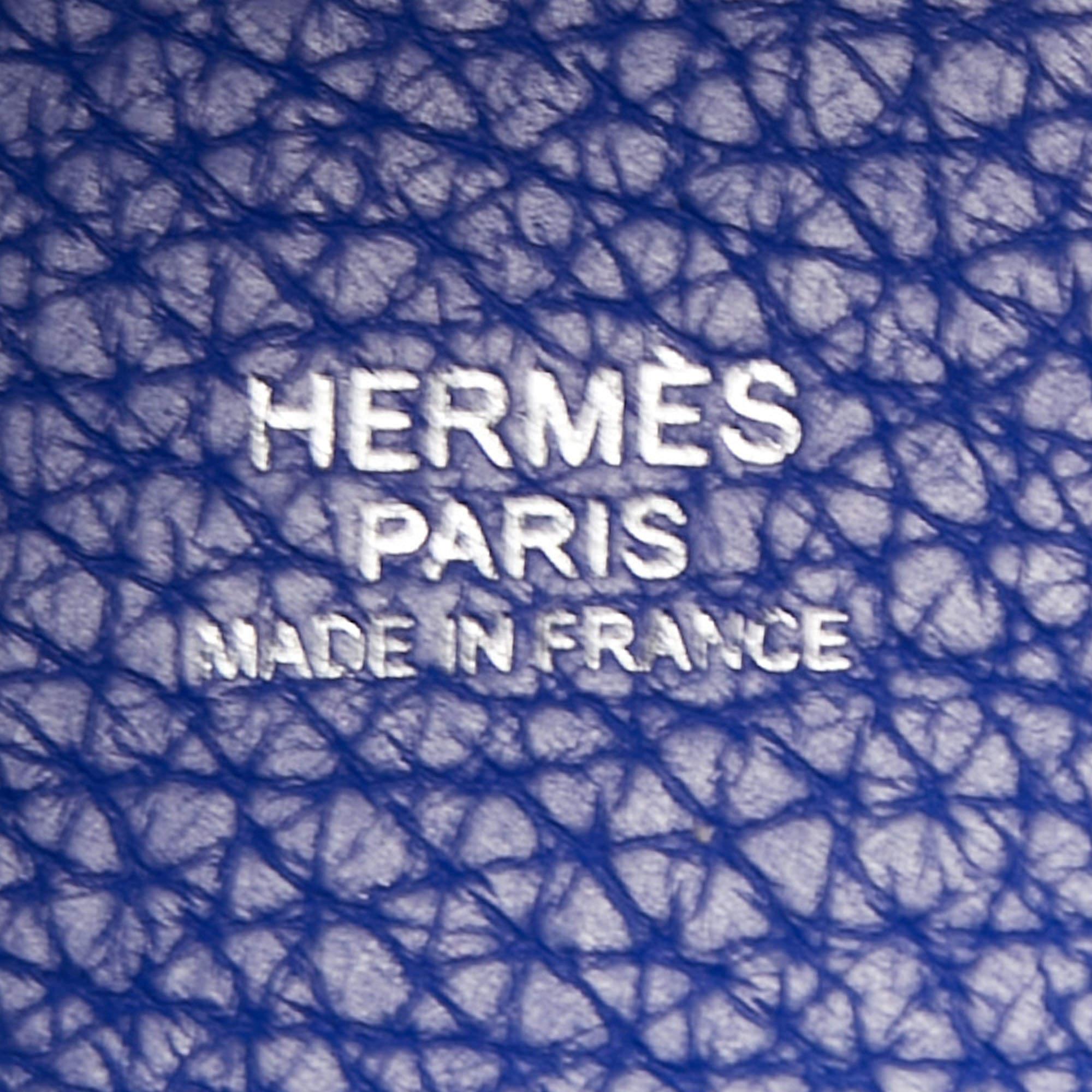 Hermes Bleu Electrique Taurillon Clemence Leather Picotin Lock 22 Bag 4
