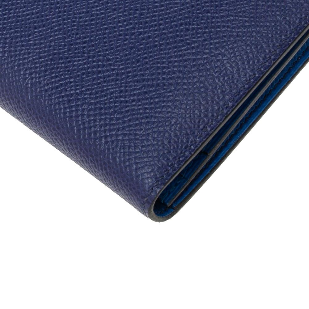 Hermès Bleu Encre Epsom Leather Bearn Wallet 3