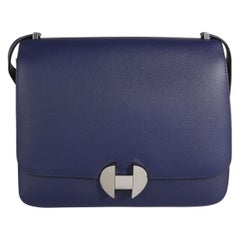 Hermès Bleu Encre Evercolor 2002 26 Tasche PHW