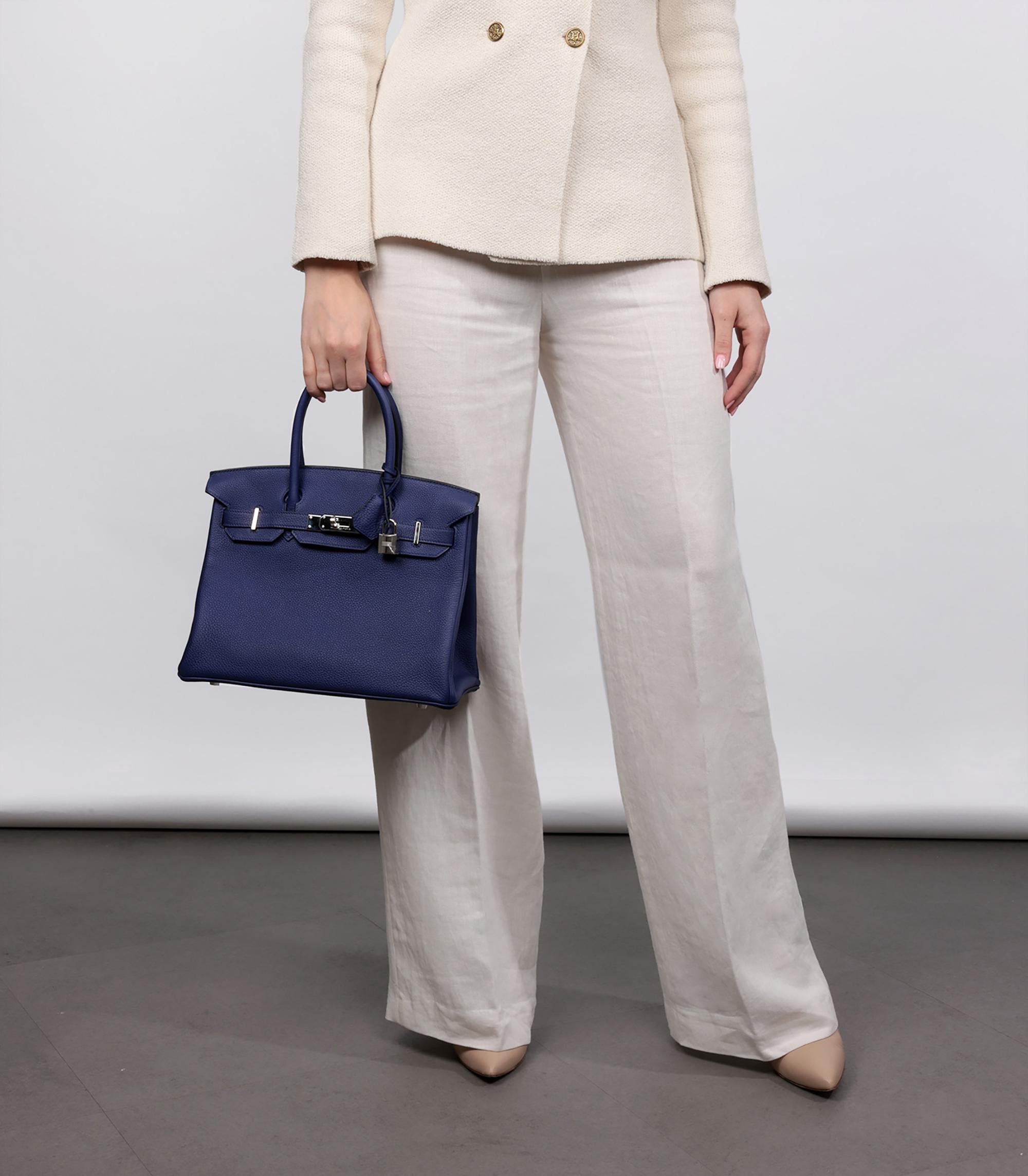 Hermès Bleu Encre Togo Leather Birkin 30cm Retourne

Product Details
Xupes Ref: HB5646
Brand: Hermès
Model: Birkin 30cm
Type: Tote
Serial Number: C
Age: 2018
Accompanied By: Hermès Dust Bag, Box, Padlock, Keys, Clochette, Small Dust Bag, Rain Cover,