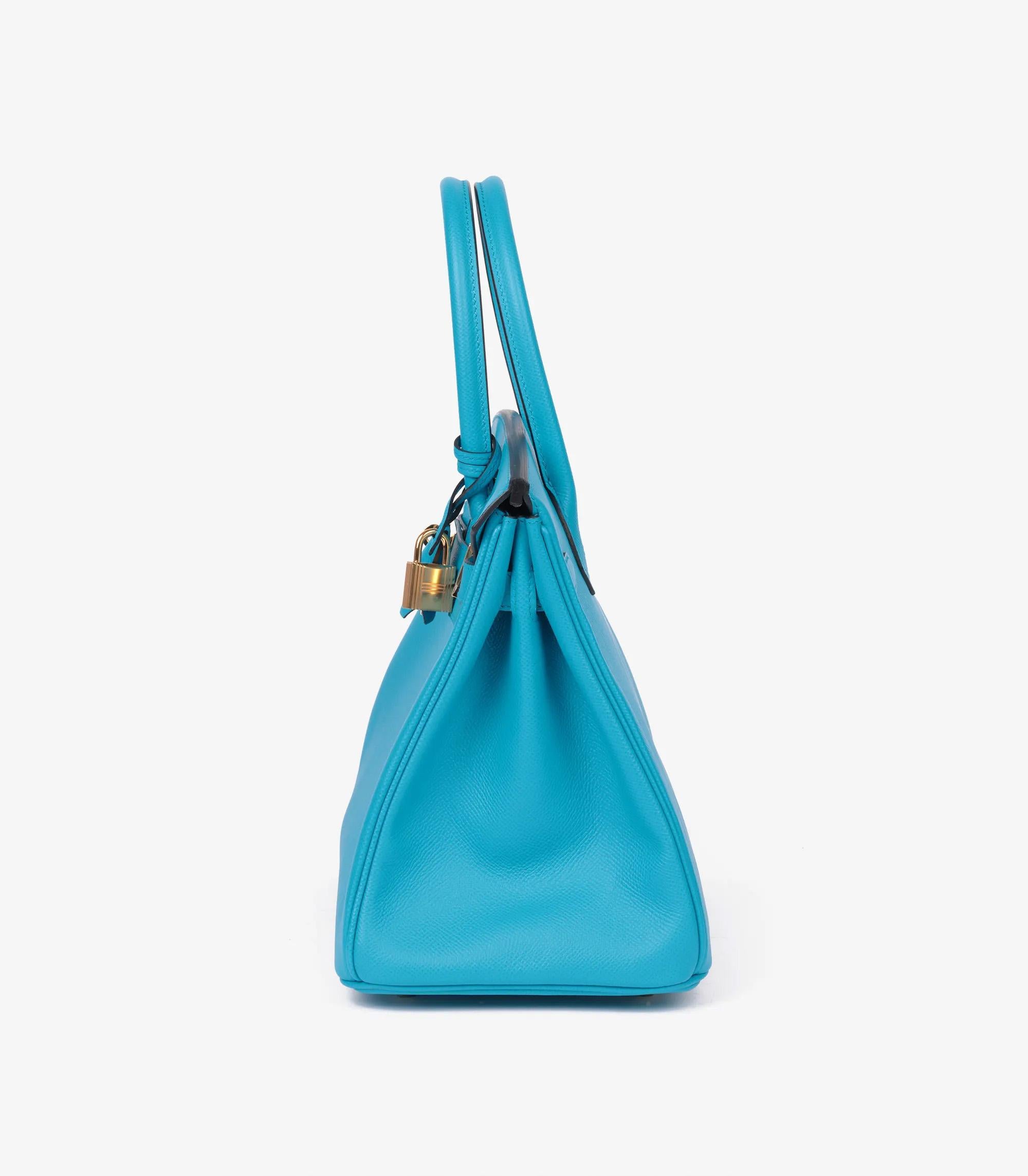 Hermès Bleu Frida Epsom Leather Birkin 30cm Retourne 1