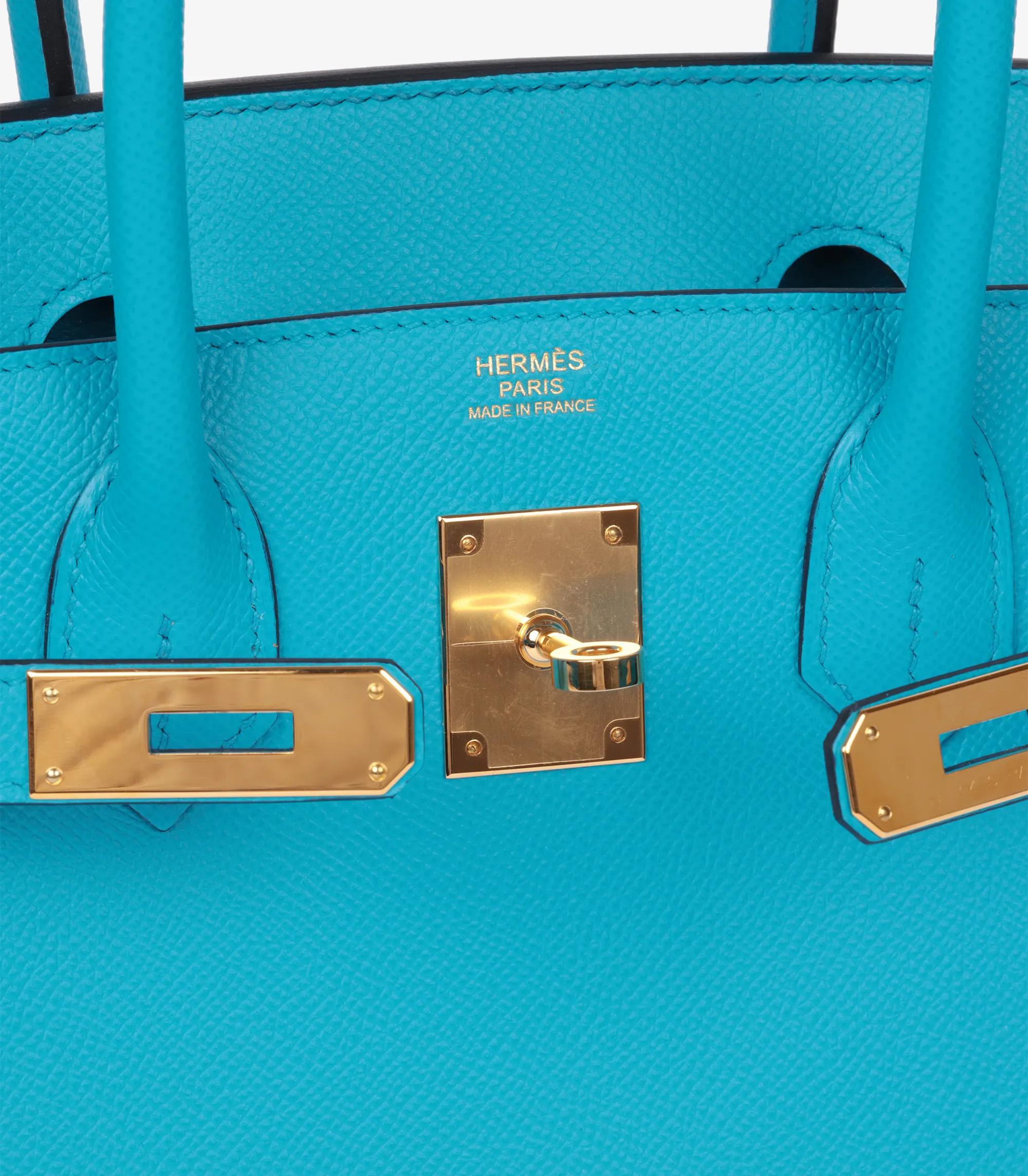 Hermès Bleu Frida Epsom Leather Birkin 30cm Retourne 3