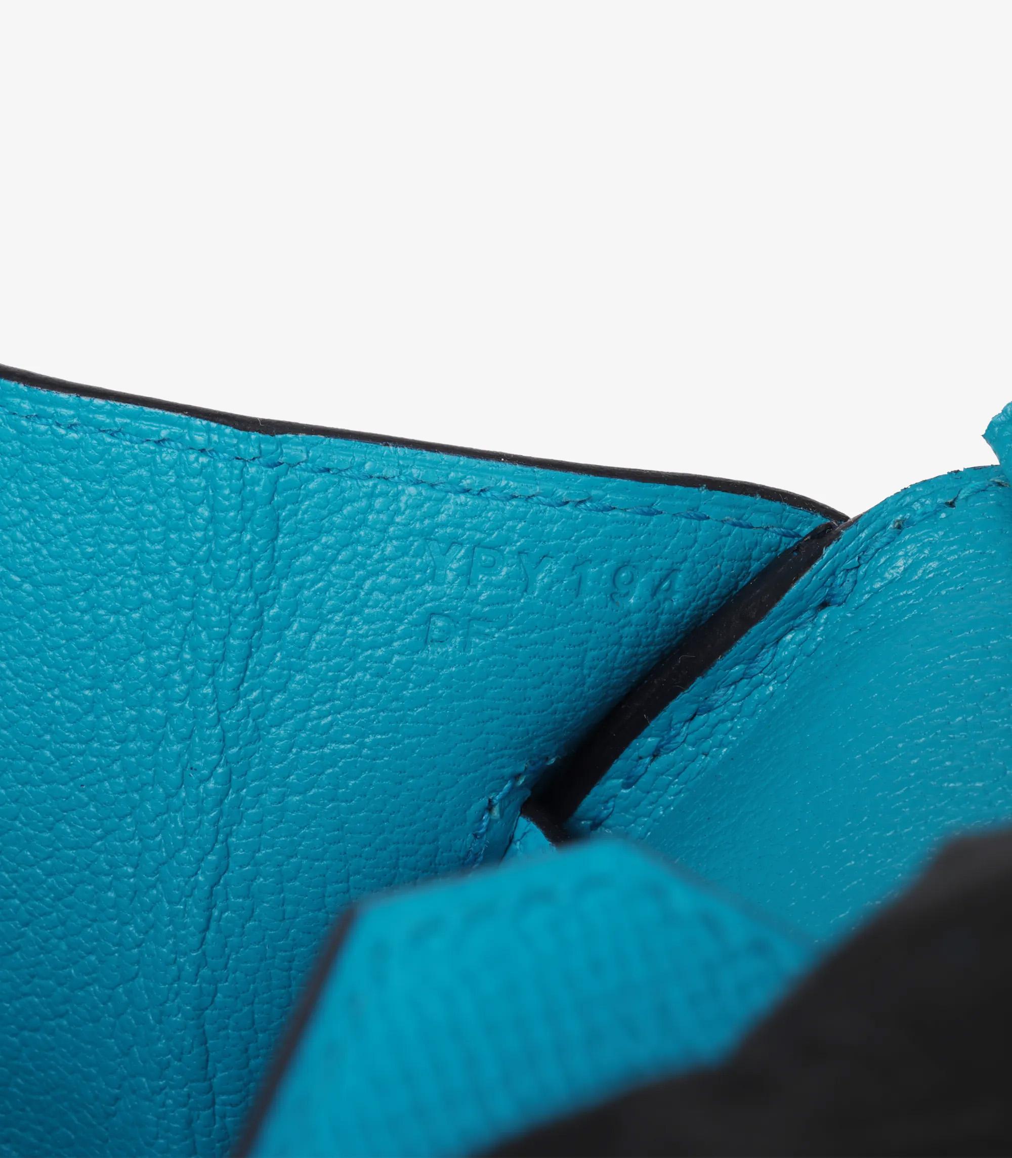 Hermès Bleu Frida Epsom Leather Birkin 30cm Retourne 4
