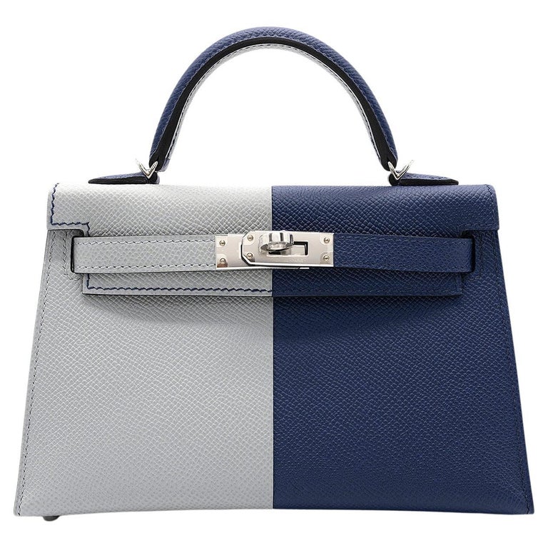 Hermès Bleu Glacier and Bleu Indigo Epsom Leather HSS Special