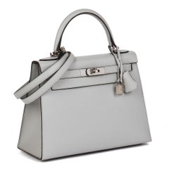 HERMÈS Bleu Glacier Epsom Leather Kelly 28cm Sellier