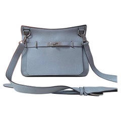 Hermes Bleu Glacier Jypsière 28 Shoulder Bag