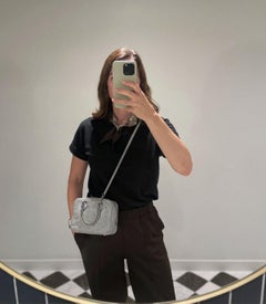 Hermès Bleu Glacier Ostrich Leather Mini Plume II