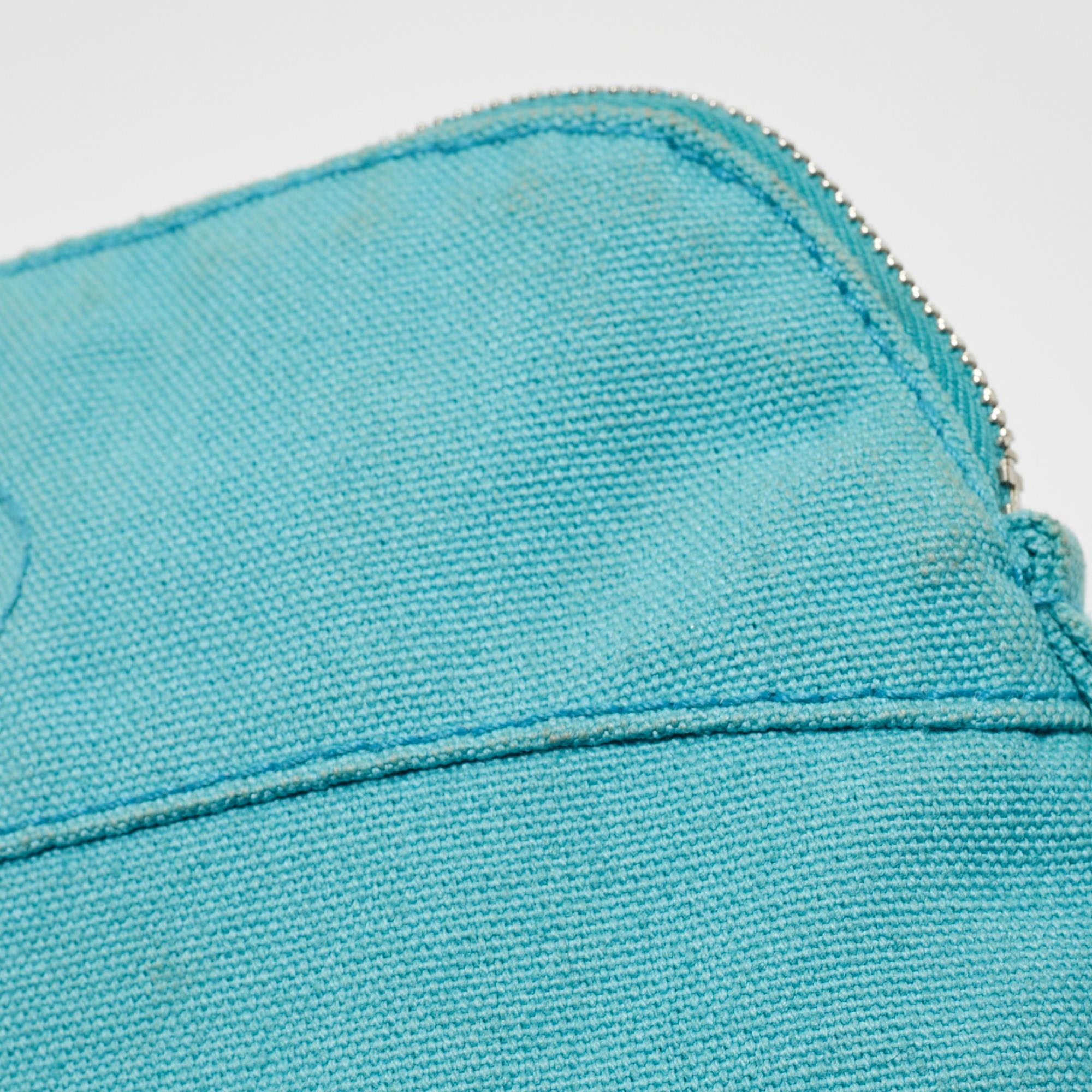 Hermes Bleu Horizon Canvas Mini Bolide Case 6