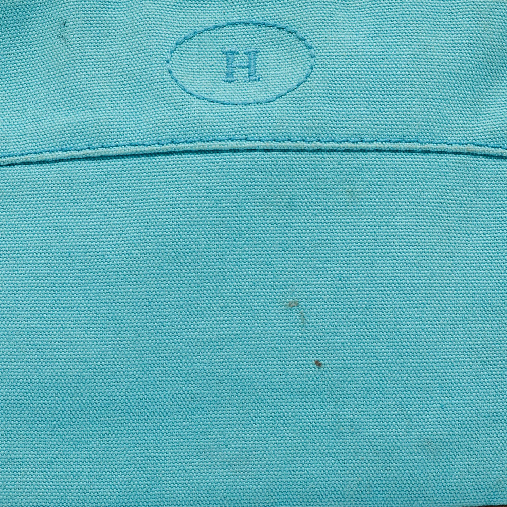 Hermes Bleu Horizon Canvas Mini Bolide Case 1