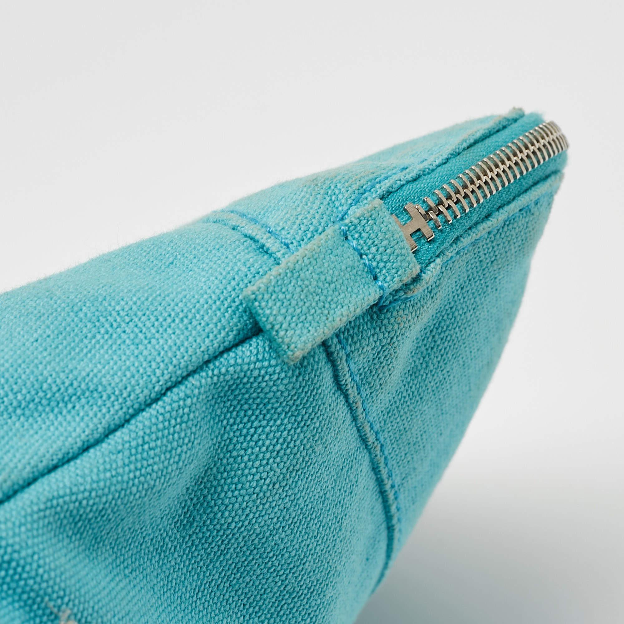Hermes Bleu Horizon Canvas Mini Bolide Case 3