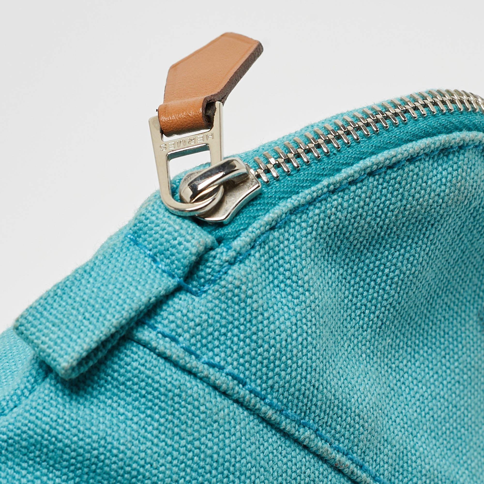Hermes Bleu Horizon Canvas Mini Bolide Case 4