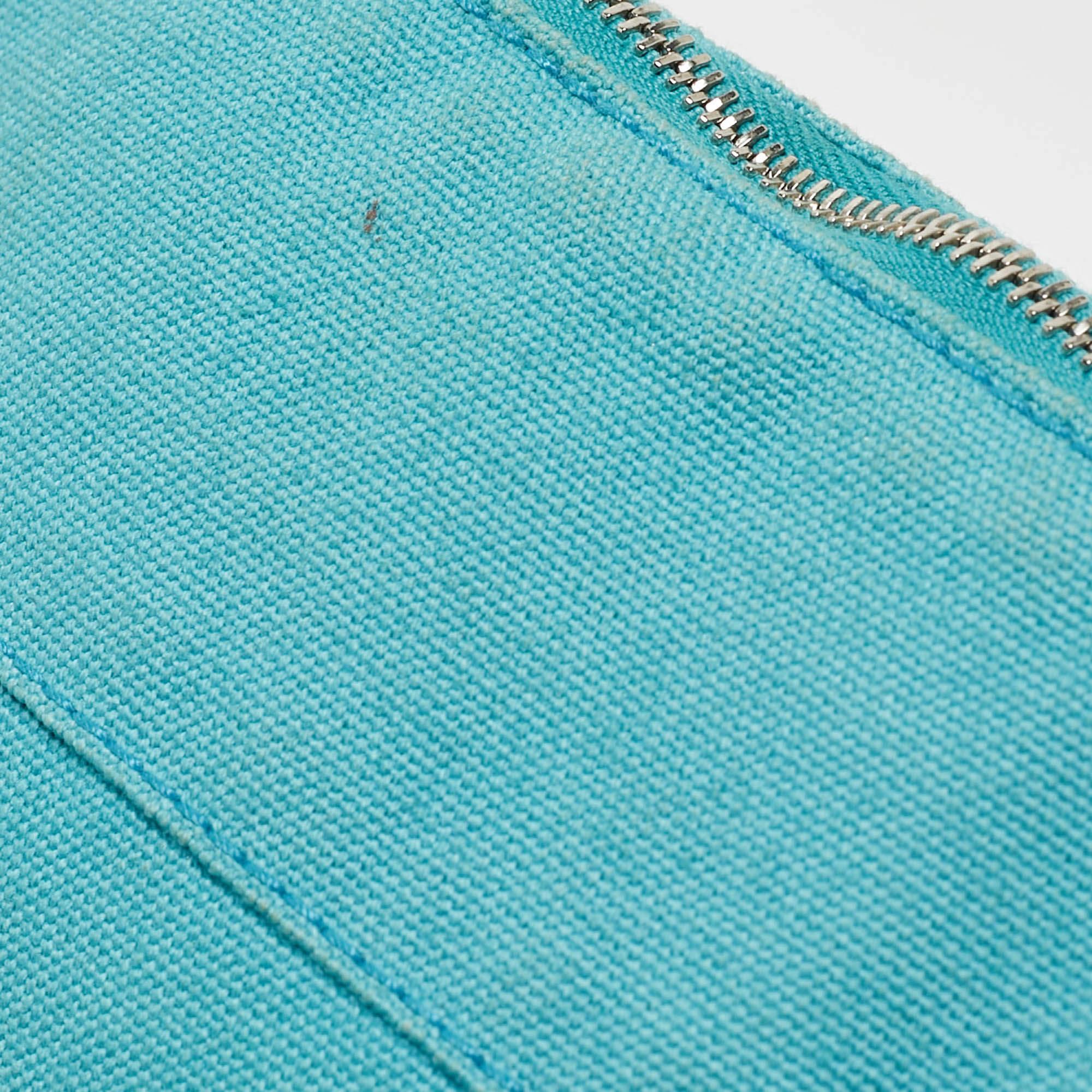 Hermes Bleu Horizon Canvas Mini Bolide Case 5