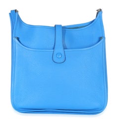 Hermès Bleu Hydra Clemence Evelyne GM PHW