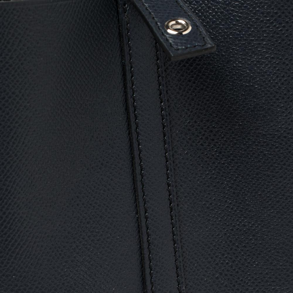 Hermes Bleu Indigo/Black/Terre Leather Picotin Lock Cuir De Tressage PM Bag 5