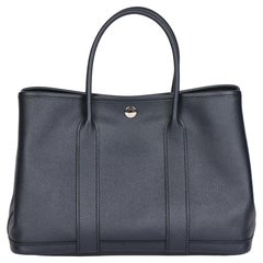 2021 Hermes Black Toile Canvas and Swift Leather Cargo Birkin 35cm For ...