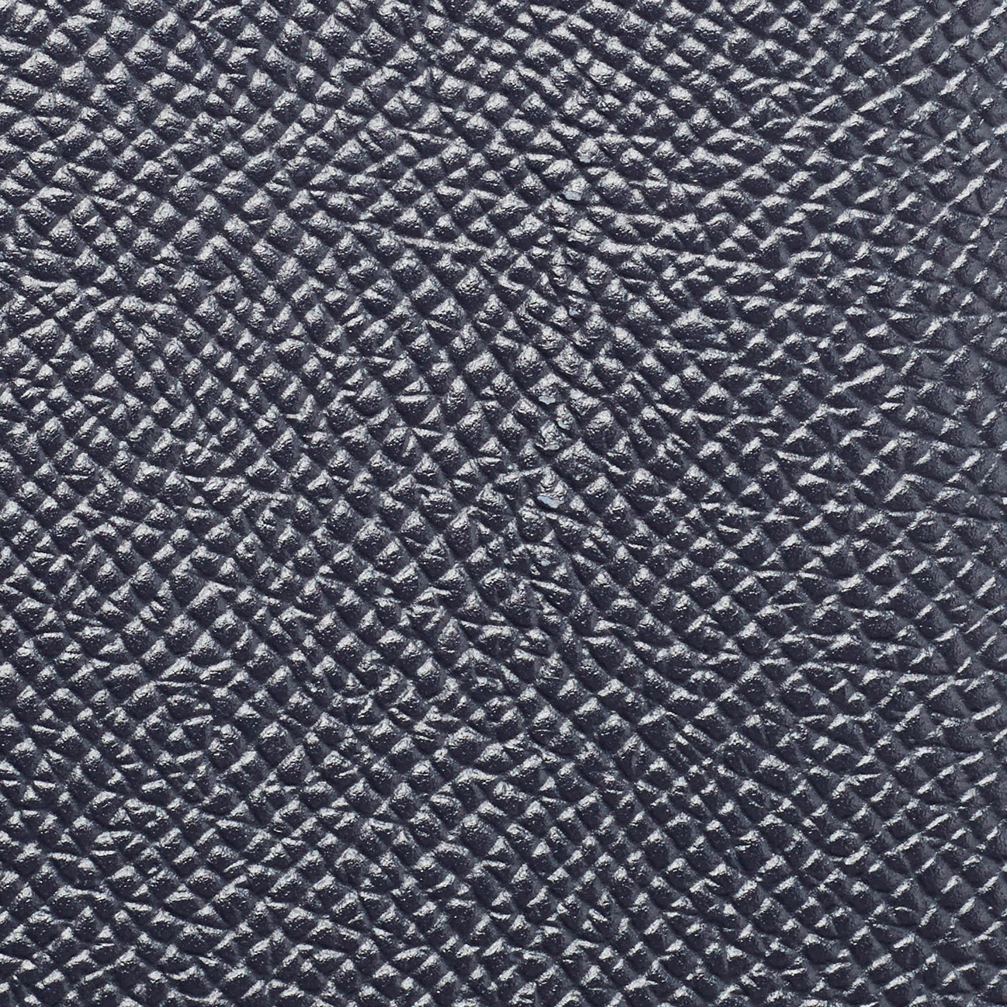 Hermes Bleu Indigo/Noir/Terre Battue Epsom Leather Picotin Lock Tressage 22 Bag For Sale 9