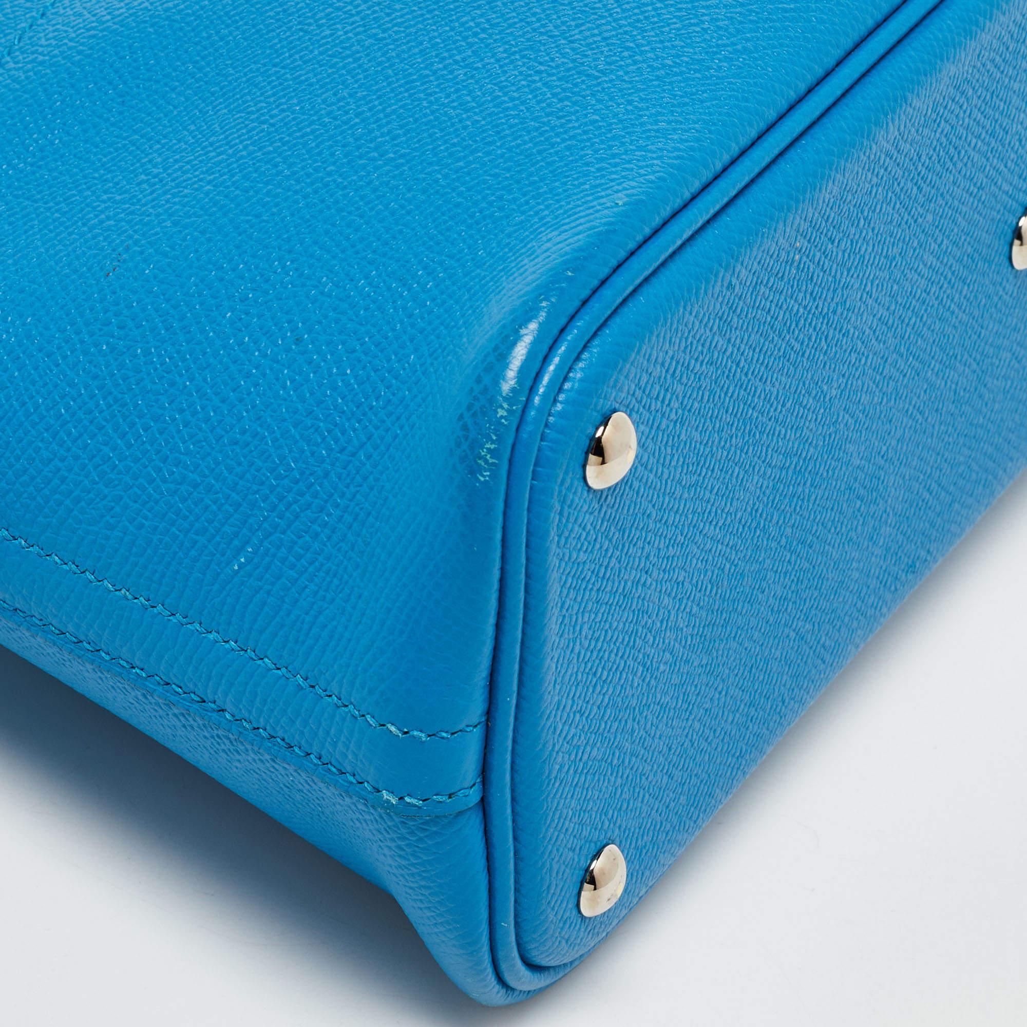 Hermes Bleu Izmir Epsom Leather Bolide 27 Bag For Sale 6