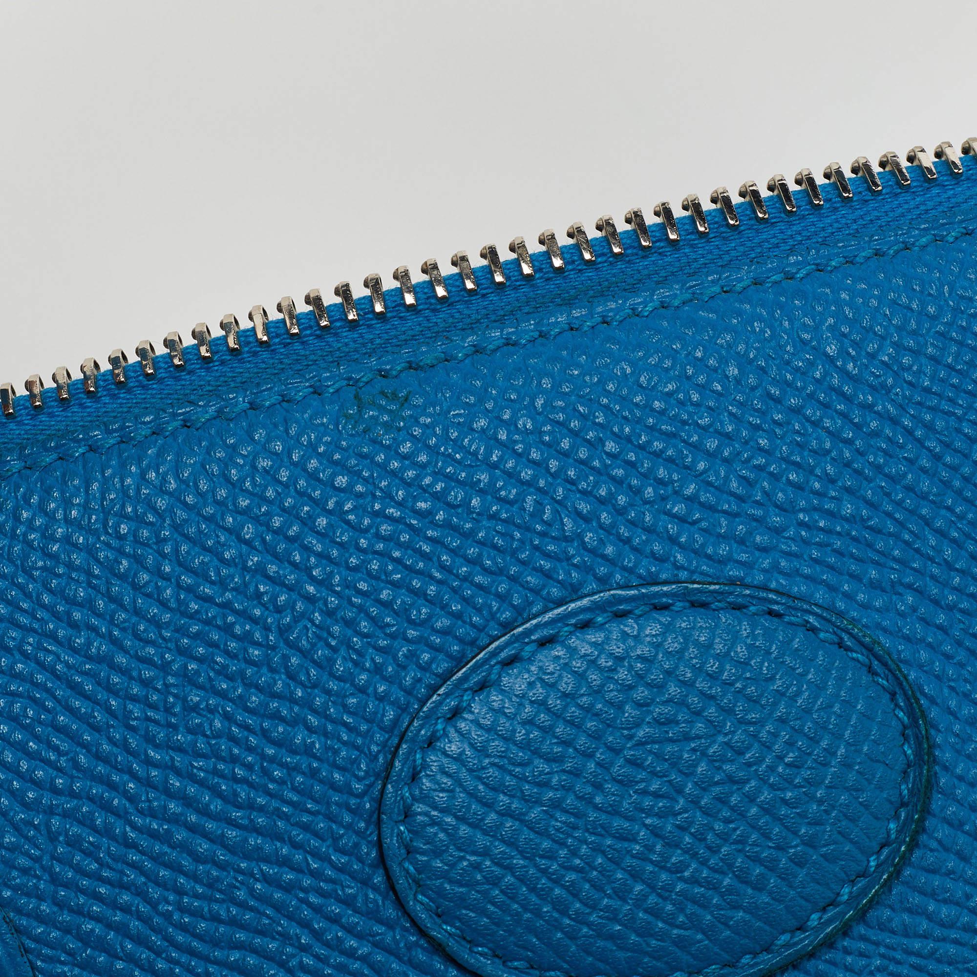 Hermes Bleu Izmir Epsom Leder Bolide 27 Tasche Damen im Angebot