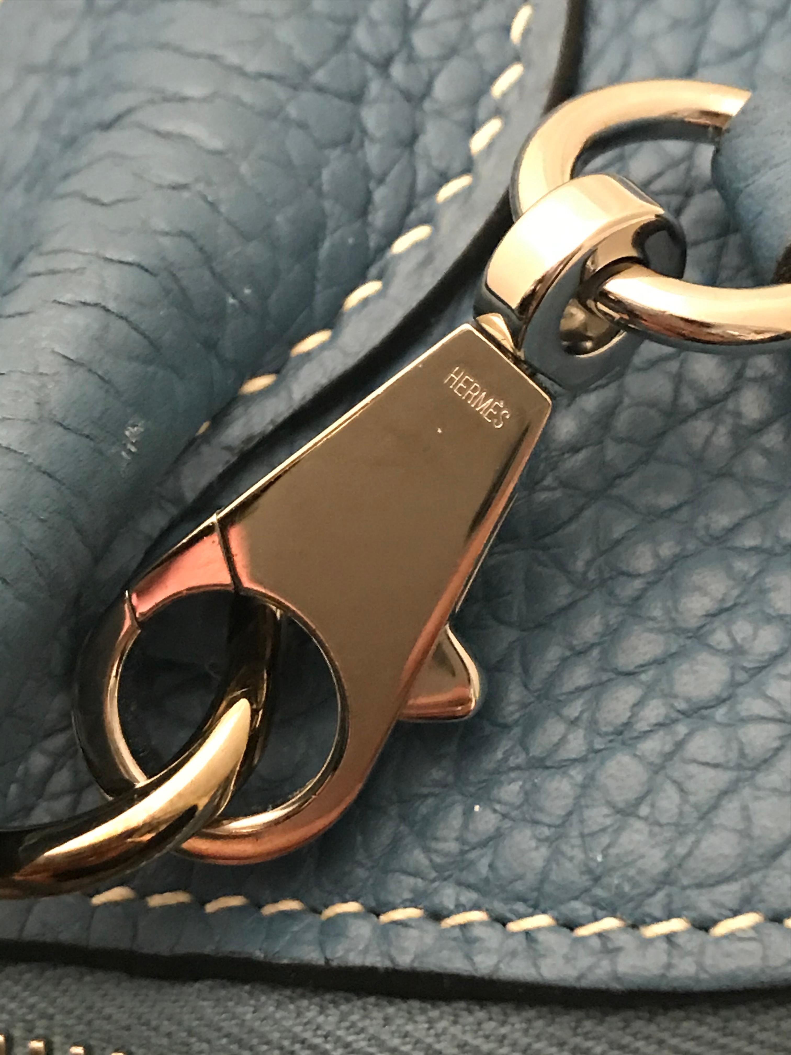 Hermes Bleu Jean Bolide Bag For Sale 8