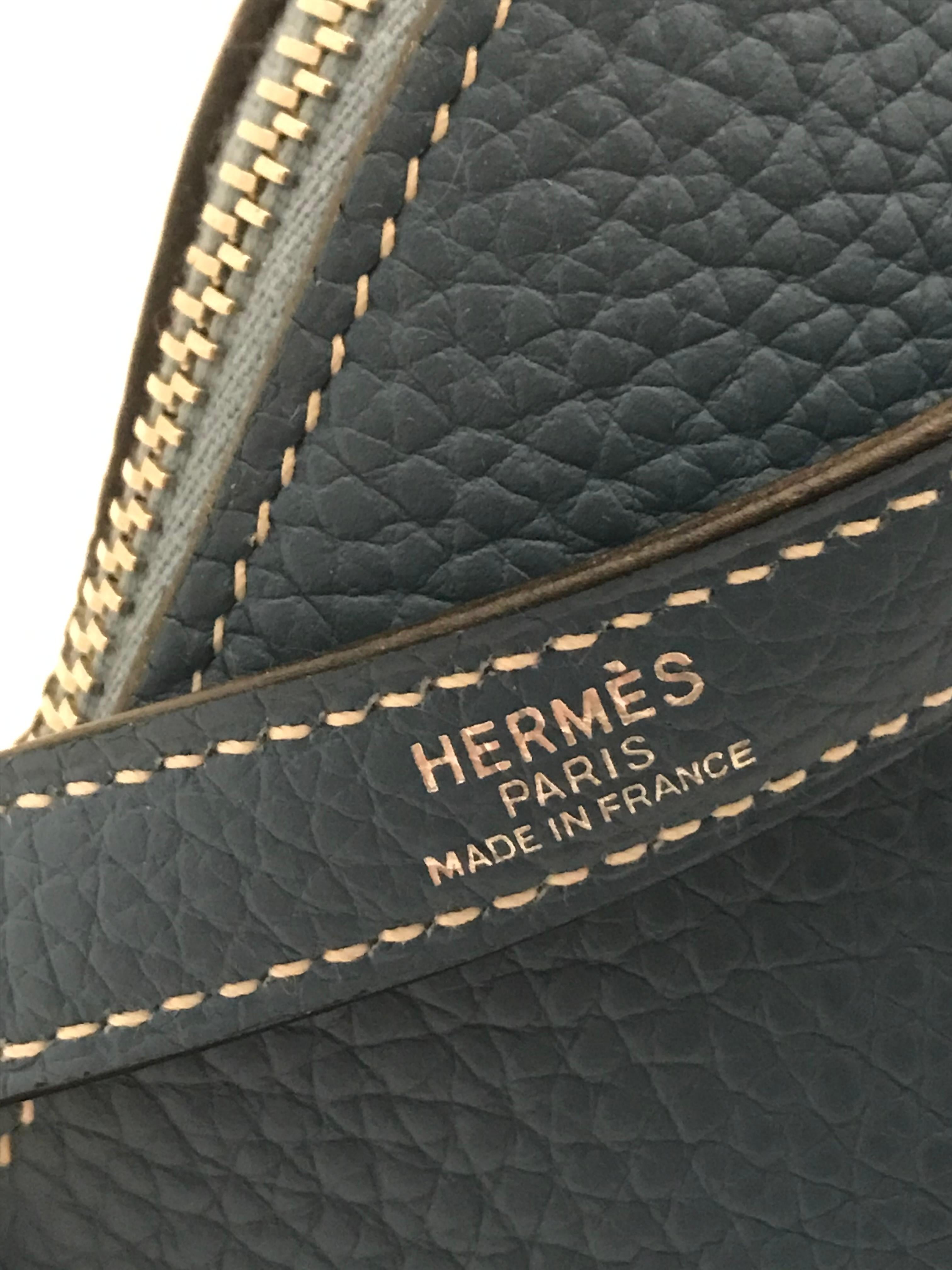Hermes Bleu Jean Bolide Bag en vente 1