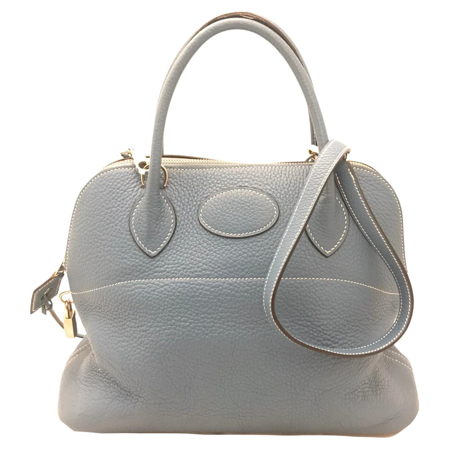 Hermes Bleu Jean Bolide Bag For Sale
