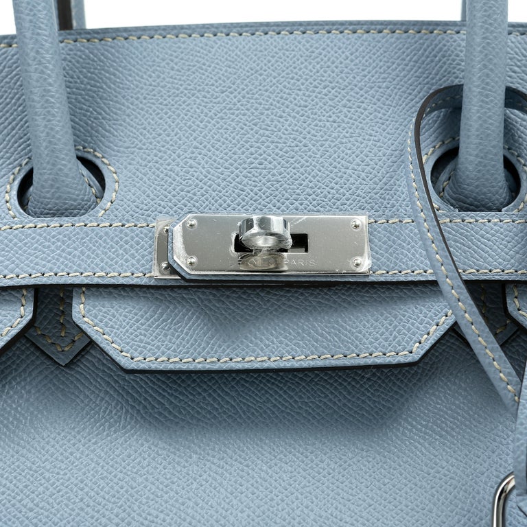 Hermès Bleu Lin Epsom 35 cm Birkin Bag at 1stDibs