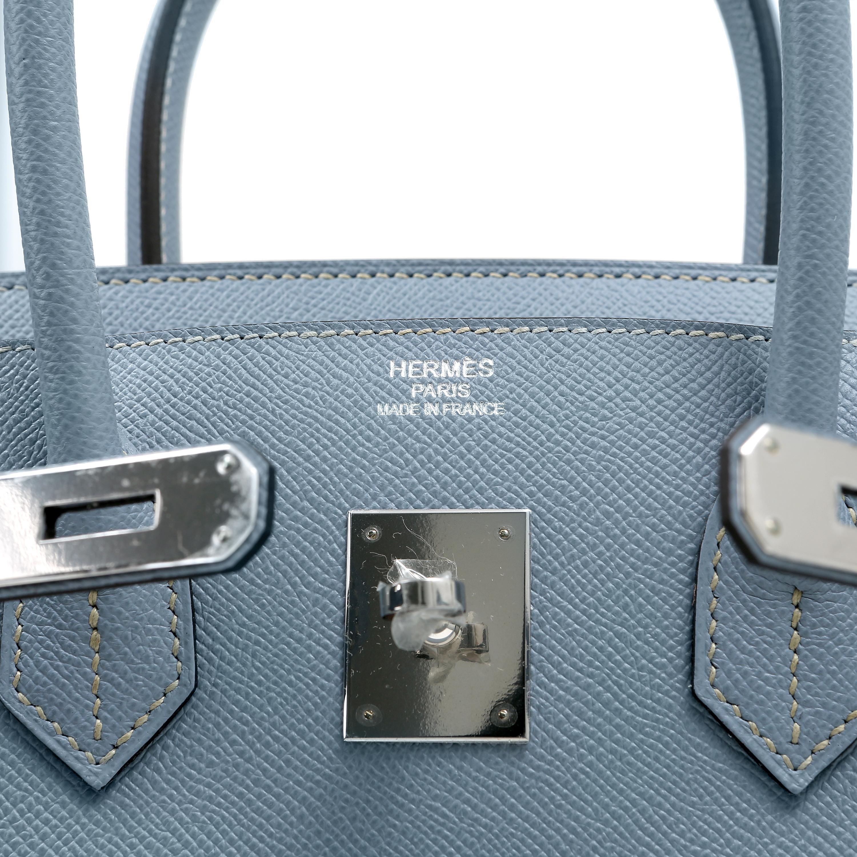 Hermès Bleu Lin Epsom 35 cm Birkin Tasche 3