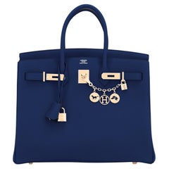 Hermes Bleu Navy Blue Togo 35cm Birkin Gold Hardware Rare W Stamp, 2024