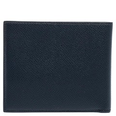 Hermes Bleu Nuit Epsom Leather MC² Copernic Wallet