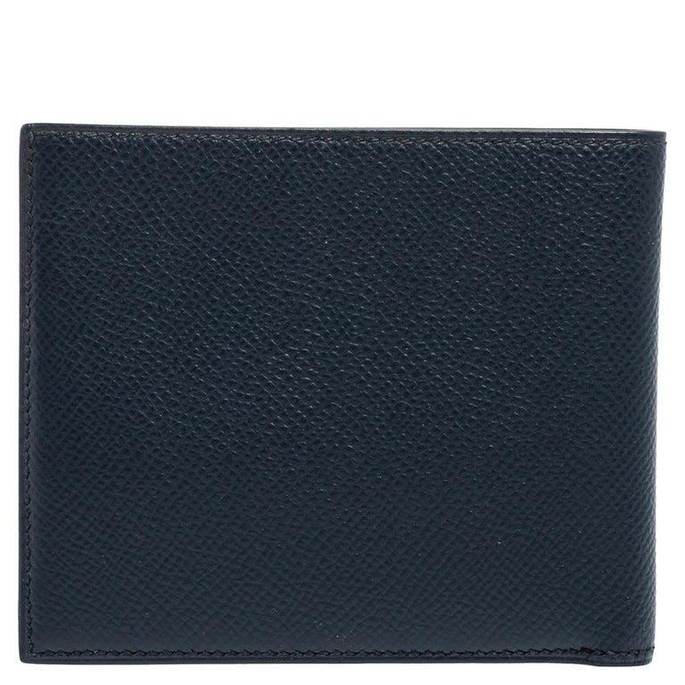 Hermes Bleu Nuit Epsom Leather MC² Copernic Wallet at 1stDibs