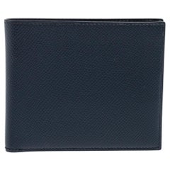 Hermes Bleu Nuit Epsom Leather MC² Copernic Wallet