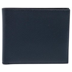 Hermes Bleu Nuit Epsom Leather MC² Copernic Wallet