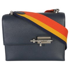 Hermès Bleu Nuit Epsom Verrou 23 PHW