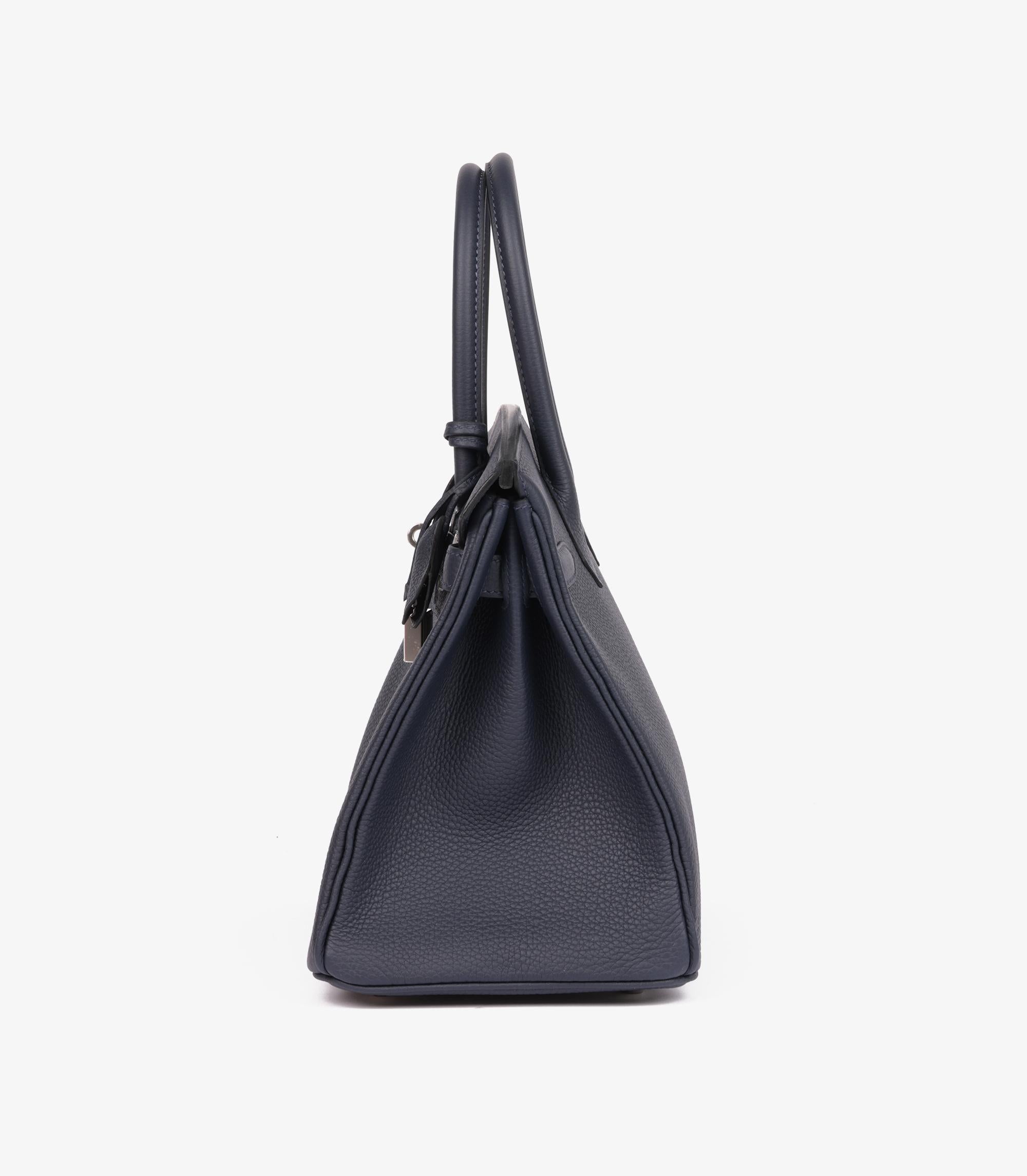 Hermès Bleu Nuit Togo Leder Birkin 30cm Retoure für Damen oder Herren im Angebot