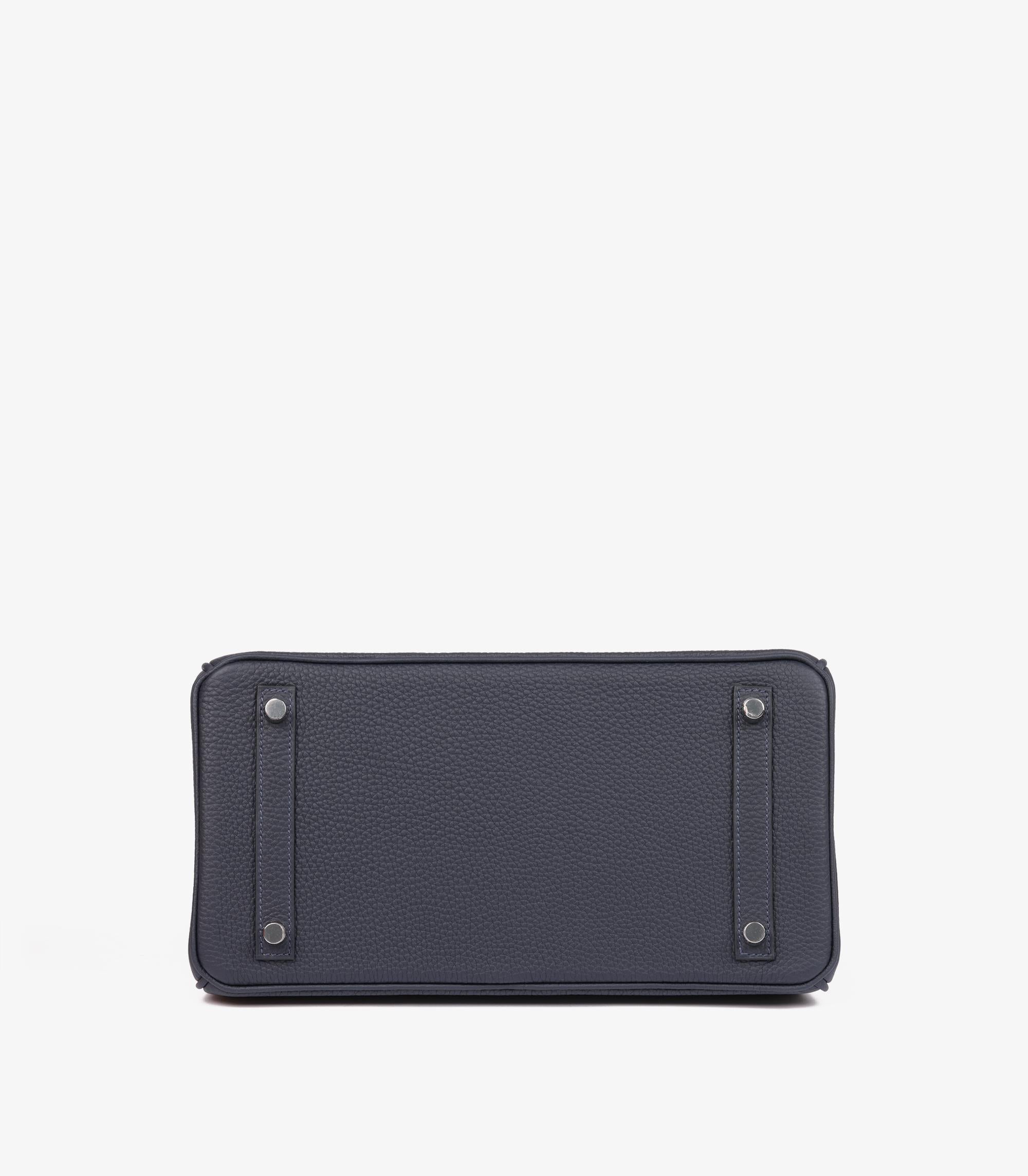 Hermès Bleu Nuit Togo Leder Birkin 30cm Retoure im Angebot 2