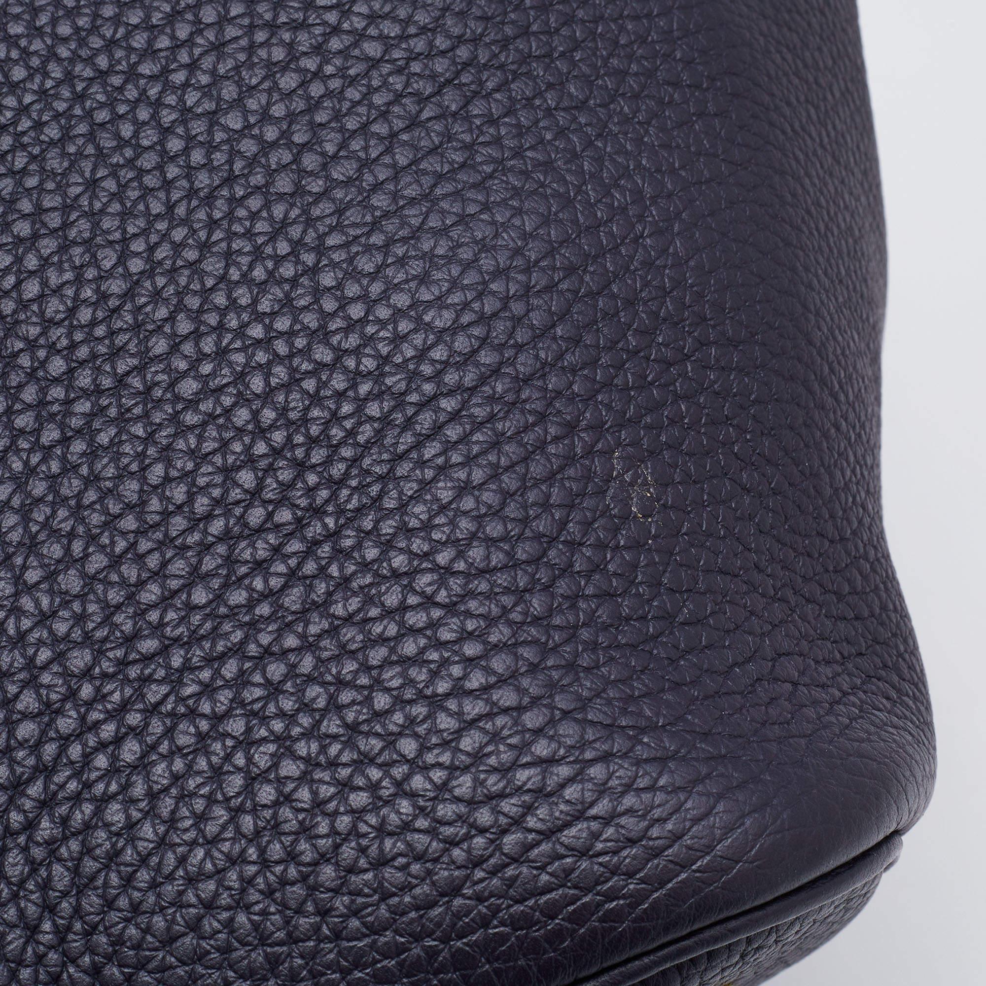 Hermes Bleu Ocean Taurillon Clemence Leather Picotin Lock 22 Bag 3