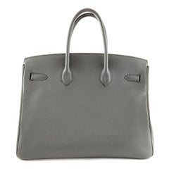 Hermès Bleu Orage Clemence 30 cm Birkin Bag