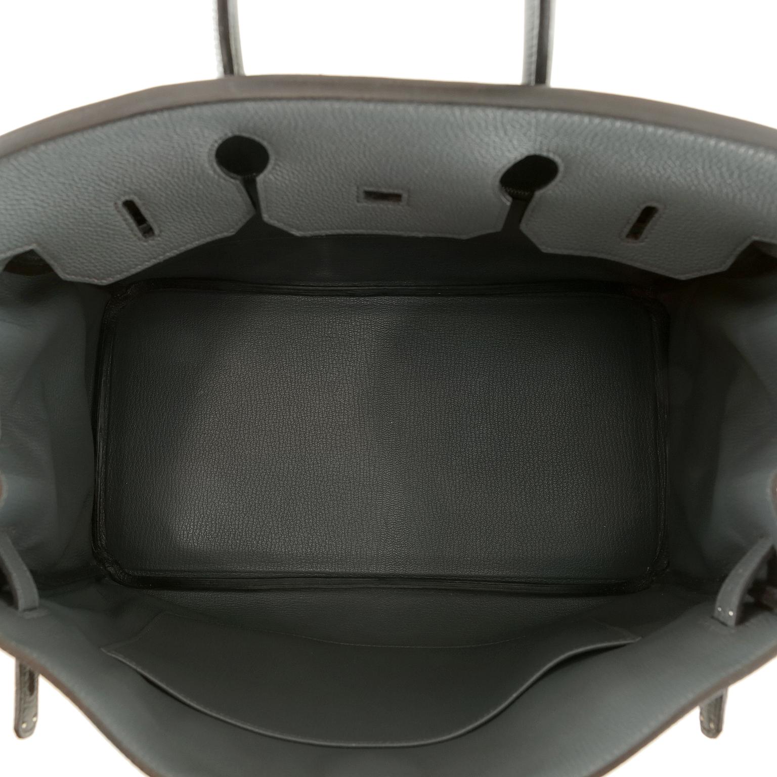 Hermès Bleu Orage Clemence 30 cm Birkin Bag 1