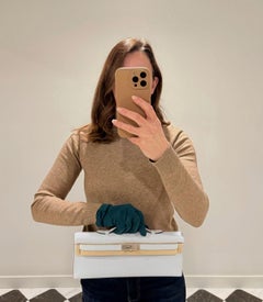 Hermès Bleu Pale Swift Leather Kelly Cut