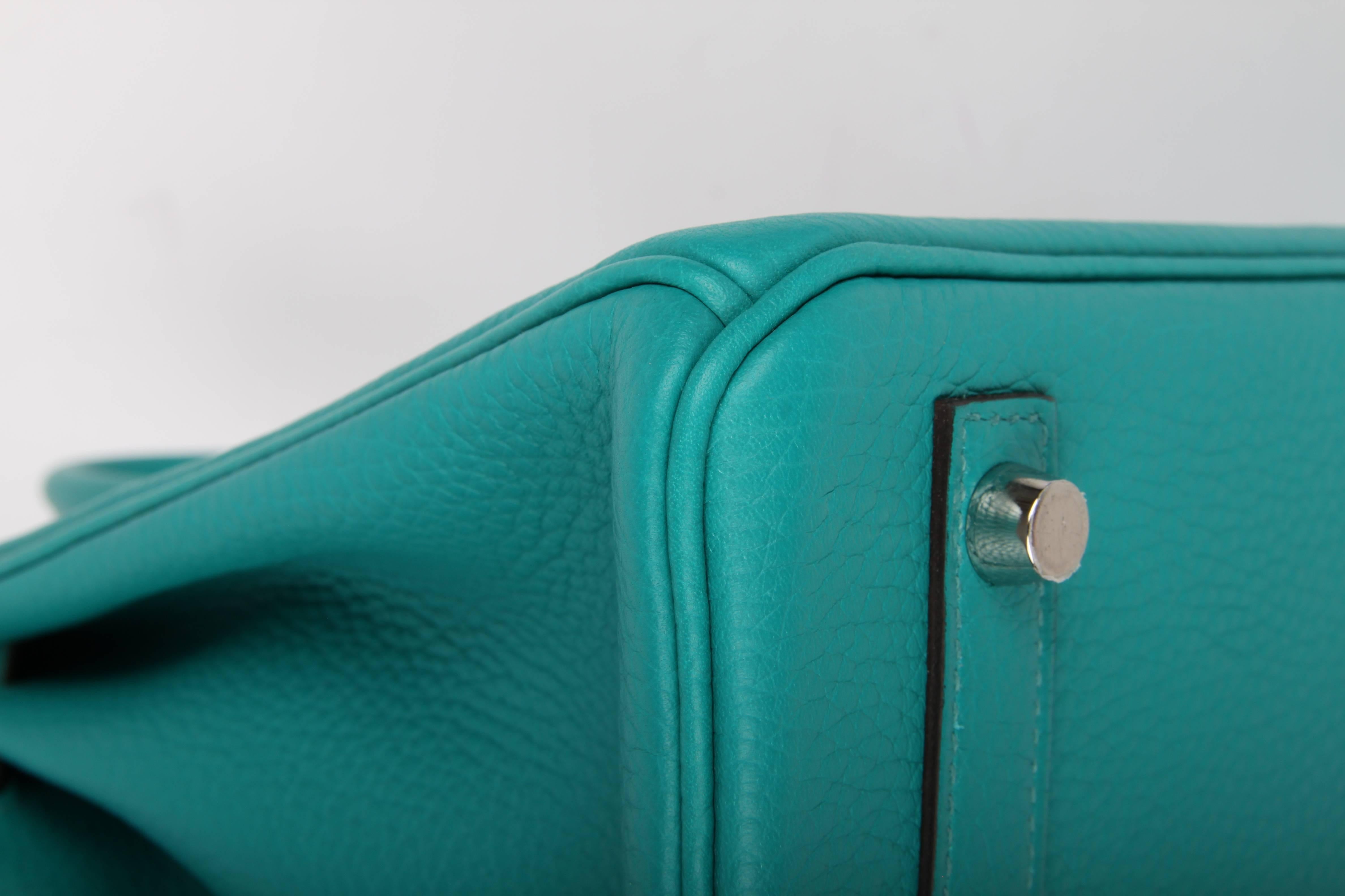 Hermes Bleu Paon Birkin Bag 30 - green 2