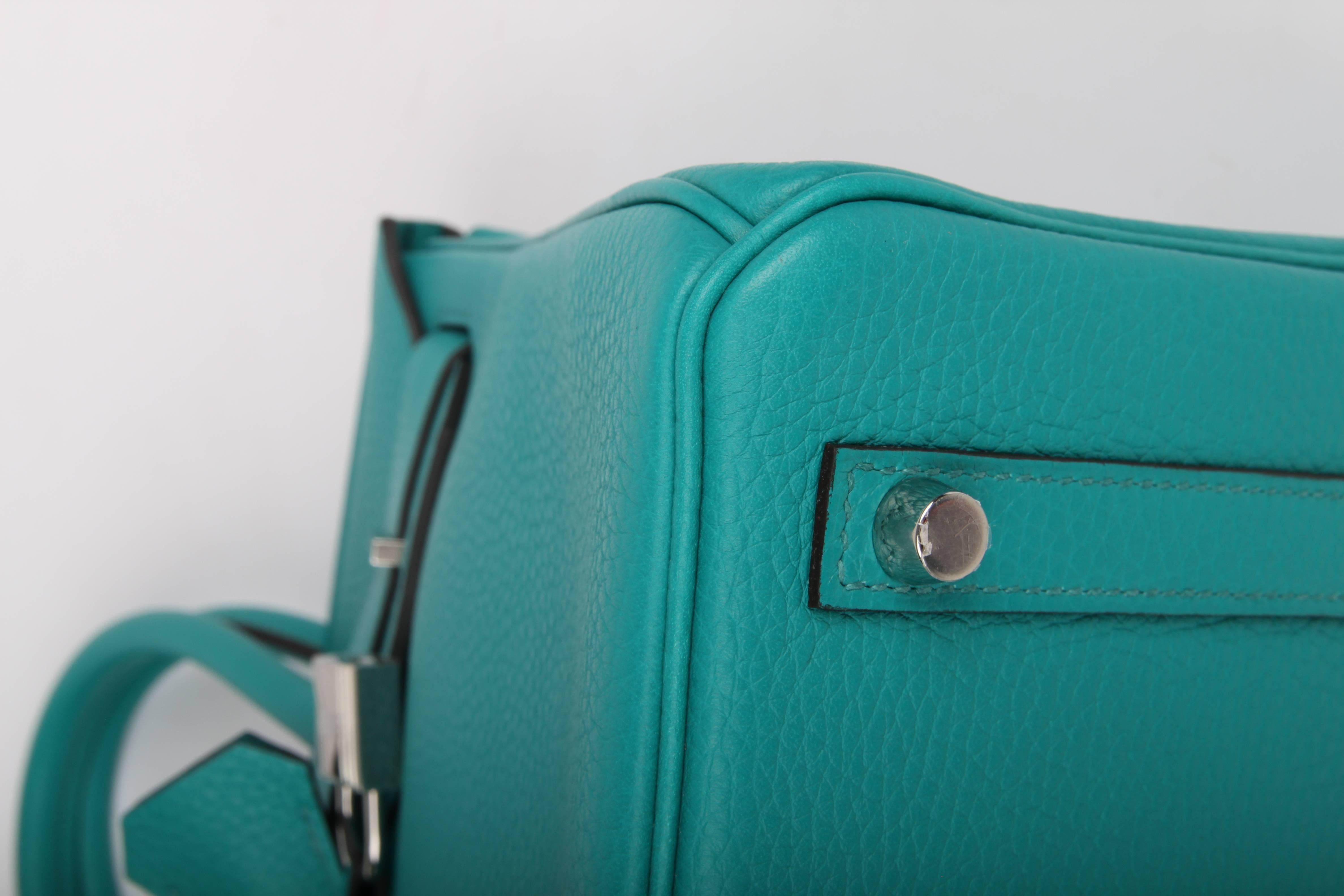 Hermes Bleu Paon Birkin Bag 30 - green 3
