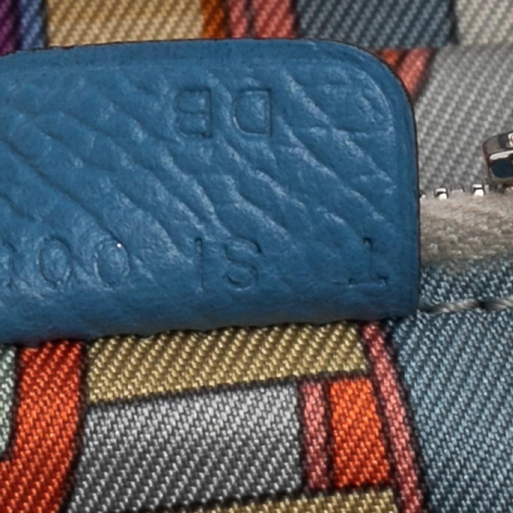 Hermes Bleu Paradis Epsom Leather Azap Compact Wallet 1