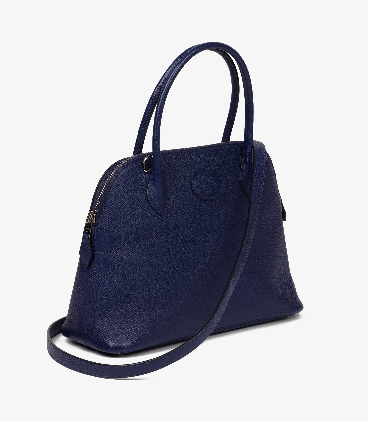 Hermès Bleu Saphir Epsom Leder Bolide 27 (Violett) im Angebot