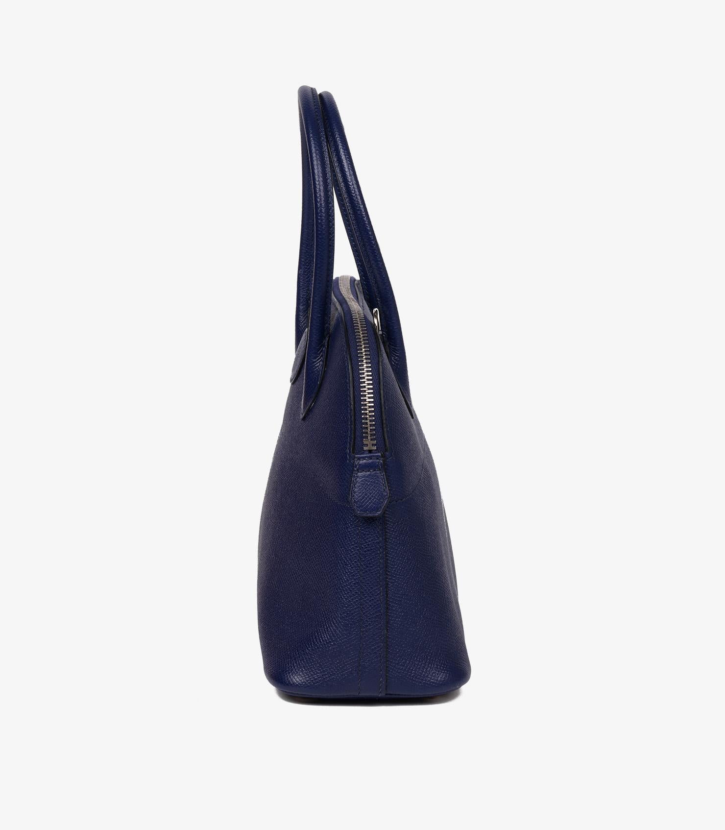 Hermès Bleu Saphir Epsom Leder Bolide 27 für Damen oder Herren im Angebot