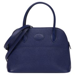 Hermès Bleu Saphir Epsom Leather Bolide 27