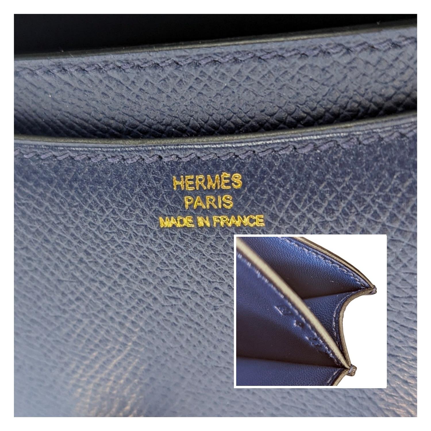 Hermès Bleu Saphir Epsom Mini Constance 18 Crossbody For Sale 5
