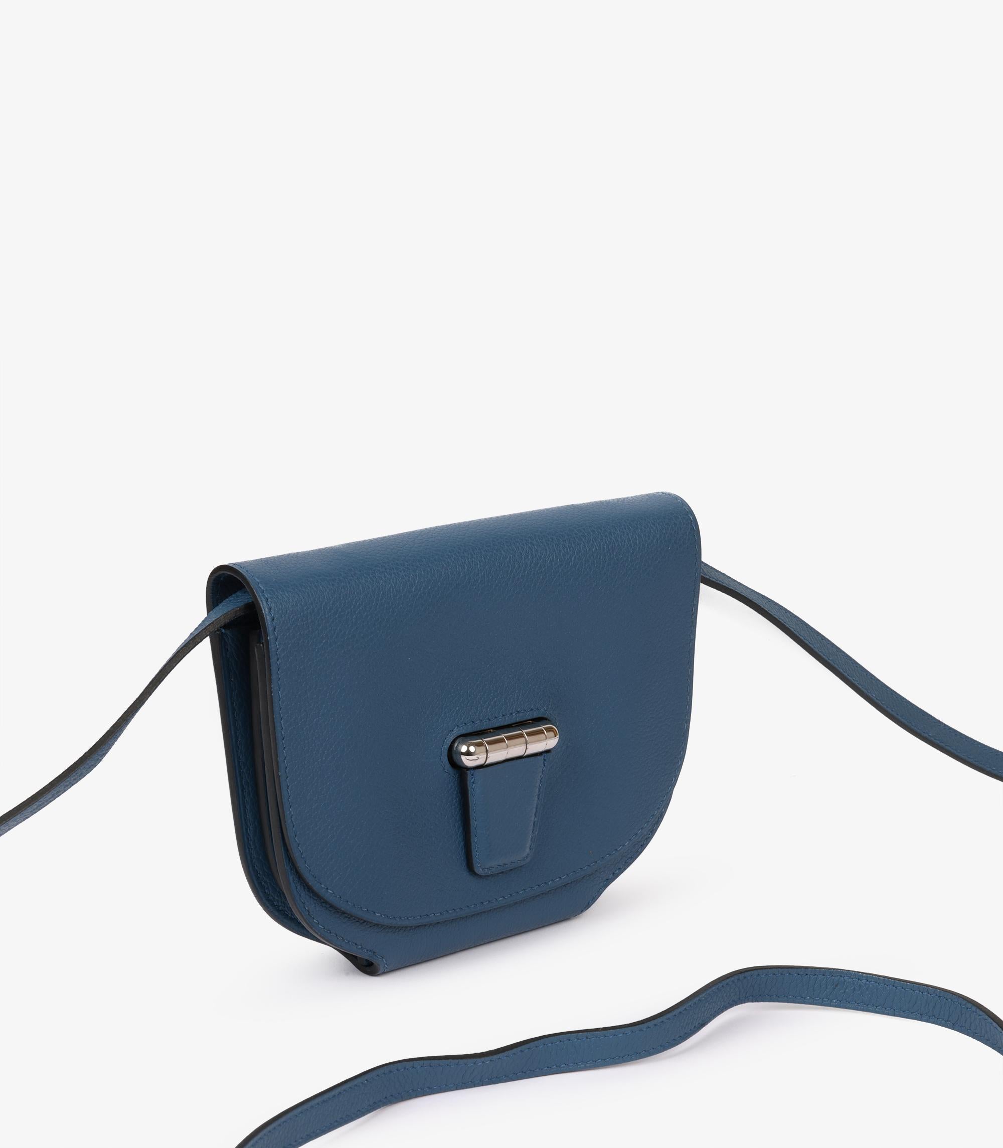Hermès Bleu Saphir Evercolour Leather Mini Convoyeur Bag

Product Details
Xupes Ref: CB1228
Brand: Hermès
Model: Mini Convoyeur 
Type: Shoulder, Crossbody
Serial Number: A
Age: 2017
Accompanied By: Hermès Dust Bag
Colour: Bleu Saphir
Hardware: